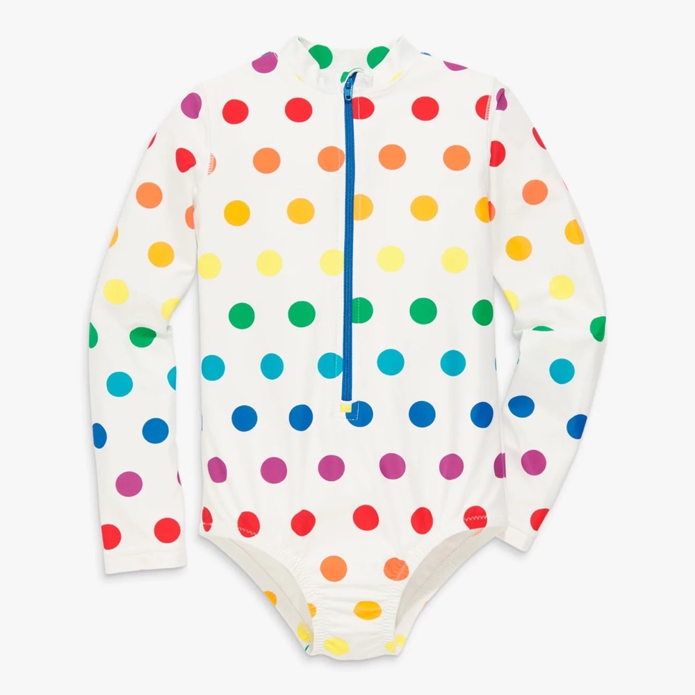 Primary Girls Polkadot Swim Suit